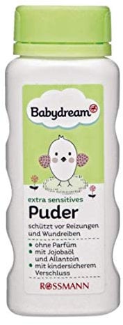 Babydream Puder ohne Parfüm, mit Jojobaöl & Allantoin, 100g