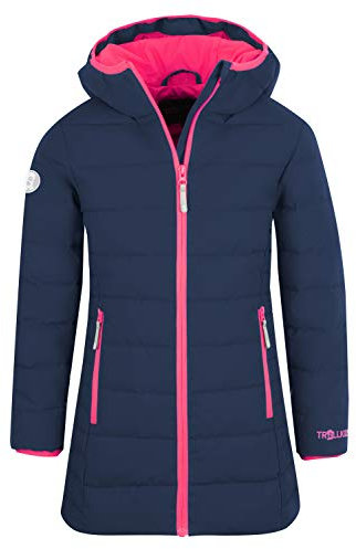 Trollkids Girls Stavanger Coat 98, Navy/pink