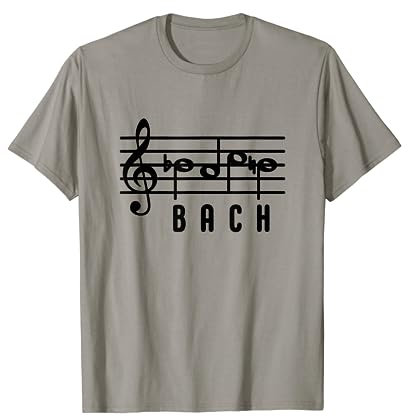 Johann Sebastian Bach B-A-C-H Noten Geschenk für Musiker T-Shirt