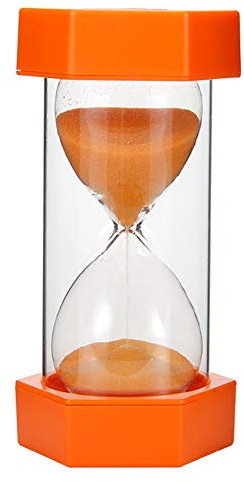 jiashemeng Sand Timer for Kids, Hourglass sand timers 5/10/20/30min, Kitchen Timer Child Game Toy Random Color (Random Color, 10 Minutes)