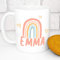 Personalised Children's Mug - Unbreakable Lightweight Polymer - Add Your Own Name (Rainbow)