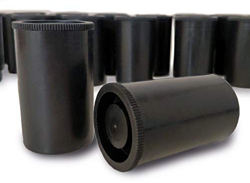 Lead Home Filmdosen (50 Stück, schwarz) aus Kunststoff, für Geocaching, basteln, Filmdosen, Kleinteile - Filmcanister, Canister