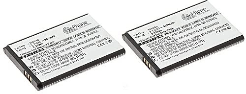 cellePhone Akku Li-Ion kompatibel mit SteelSeries H Wireless Gaming-Headset - Siberia 800 840 - Arctis Pro (Ersatz für 160240) - 2er Set