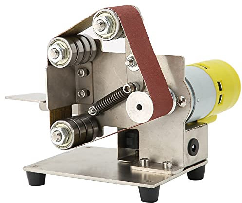 Mini lijadora de Banda, máquina pulidora de Bricolaje, afilador de Banco, lijadora de Banco, lijadora de Banda, máquina de pulir eléctrica(795 (150W))