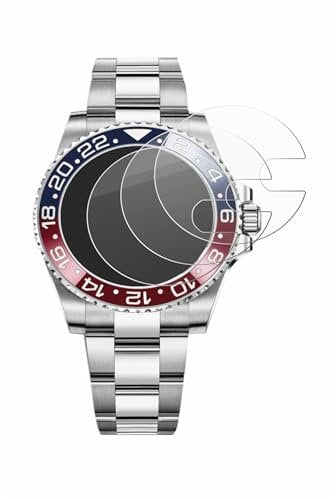 BROTECT 6 Stück Schutzglas für Rolex GMT-Master II Schutzfolie Panzer Folie Glas Displayschutz Made in Germany [Kratzfest 9H, Anti-Fingerprint]