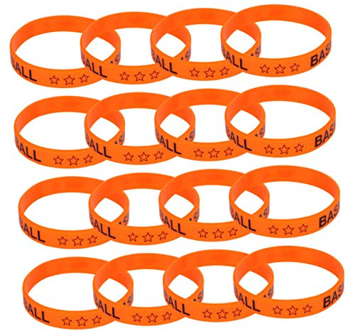 VICASKY 20 Pièces Bracelets En Caoutchouc Basket-ball Bracelets De Basket En Silicone Bracelets De Motivation En Silicone Bracelets Avec Dictons Cerceaux Des Sports Anneau De Caoutchouc
