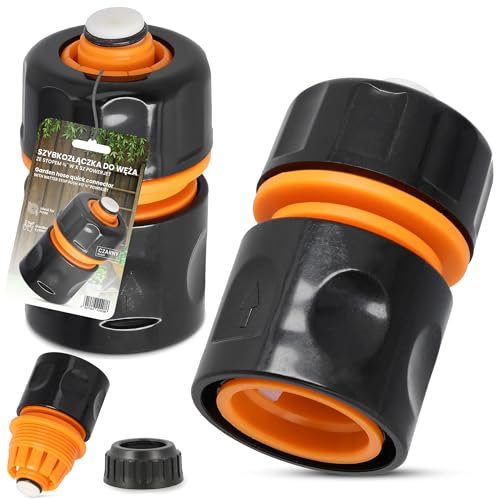 Connettore Per Tubo Flessibile Da Giardino 3/4'' Arresto dell'Acqua Adattatore Giunzione Giunti Per Acqua Irrigazione Attacco Rapido Raccordo Universale Plastica Attrezzo