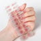 JUXINE Semi Cured Gel Nail Strips - Gel Nail Polish Strips with Nail File and Stick, Semi Cured Nail Art Sticker, Waterproof, Full Nail Wraps Decal Sets, UV/LED Lamp Required (VIS3, One Size)