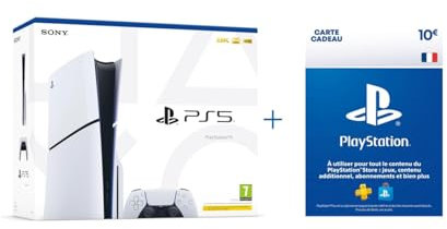 Playstation 5 Console Standard Slim + 10 Store Carte Cadeau
