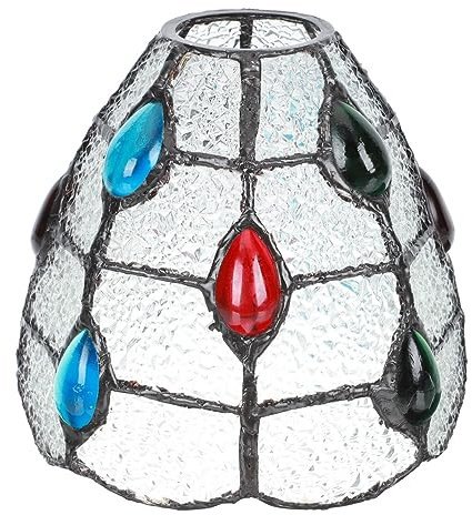 CRILSTYLEO 1pièce Abat-jour Verre Européen Couvre-lampe Simple Et Accessoire Pour Lampes Murales Et Plafonniers Ambiance Romantique Et Chaleureuse Pour Toutes