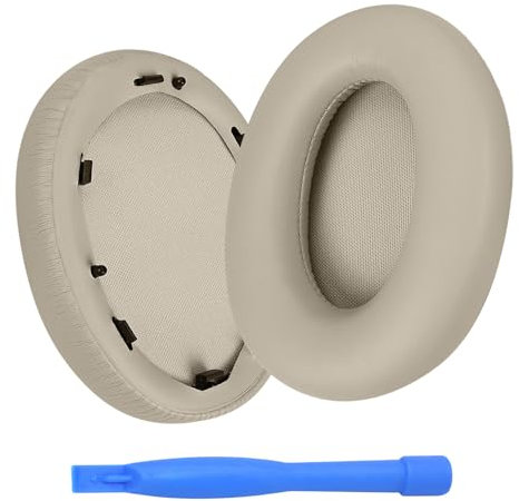 Ersatz Ohrpolster für Sony WH-1000XM3 Noise Cancelling Kopfhörer von MMOBIEL - Memory- Schaumstoff und Protein PU Kopfhörer Ohrpolster - Ersatzpolster - Braun