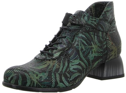 Simen Damen Schnürstiefeletten/Ankle Boots Grün Rauleder