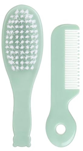 Weiche Haarbürste und Kamm, feinste Borsten, Babyhaarbürste, Säuglingskörper, Massagebürste, Badewanne, beruhigende Bürste, Reiseausrüstung