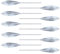 PRO FILSTAR Top Float Sbirolino Sinking Set Transparent 10 x 20g - Zargan & Forellen Angeln Zubehör - Meeresangeln - Spirolino Sinkend - Angelzubehör - Long Cast Fishing Sport Set - Gewichte Angelset