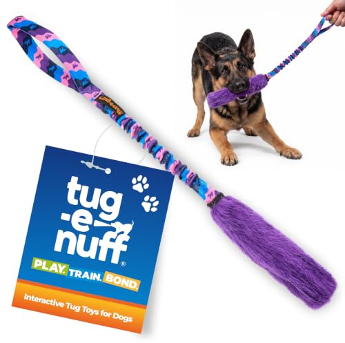 Tug-E-Nuff Dog Gear - Helles Fauxtastisches Ziehen (violettes Muster)