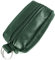 Charmoni - Portefeuille Homme - Porte Monnaie - Multi Poches - Double Zips - en Cuir véritable - pour Homme (1, Vert)
