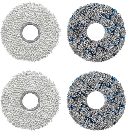 Set di Mocio Panni di Ricambio per ECOVACS DEEBOT T50 PRO Omni/ N30 PRO Omni/ T30 PRO/ T30S Combo/ T30S/ T20 Omni/ T10 Omni/ X1 Omni/ X1 Turbo/ X2 Omni/Yeedi M12 PRO+ Robot Aspirapolvere