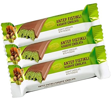 Bolci Dubai Kadaif (Kadayif) Cioccolato, Pistacchio Antep, Cioccolato Kunafa (3x30g)