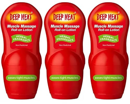 Orginal Deap Heat Muscle Massage Roll on Gel,Pack of 3