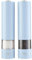 Cooks Professional Electric Salt and Pepper Mill Set | Battery Operated Automatic Grinders with Adjustable Course & Fine Grinding & One Touch Operation | Condiment Seasoning Grinder | Blue