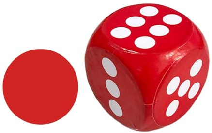 MagiDeal Großer Schaumstoffwürfel, Riesiger Würfel, Partygeschenke, Frühe Mathematische Fähigkeiten, 30 cm, Frühes Lernspielzeug, Spielen, Dekoratives Lernspie, Rot