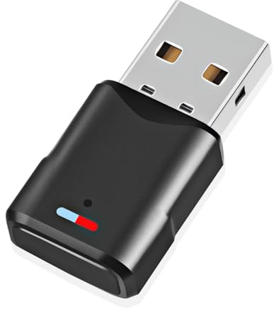 Adaptateur USB Bluetooth 5.3 pour PS5/PS4/SwitchConsole/PC, Dongle Double Appairage Faible Latence Clé Émetteur Récepteur Audio sans Fil pour Windows/Macos/Casques/Enceintes