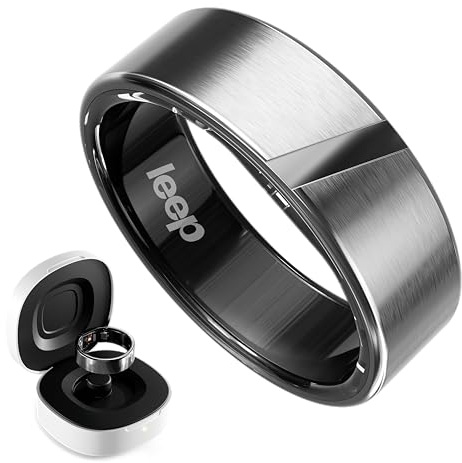 LEEP Smart Ring No Subscription Sleep Fitness Tracker Heart Rate Monitor | No monthly fees, sleep tracking, heart rate, HRV, SpO2, IP68 waterproof, titanium design, and 8-day battery life