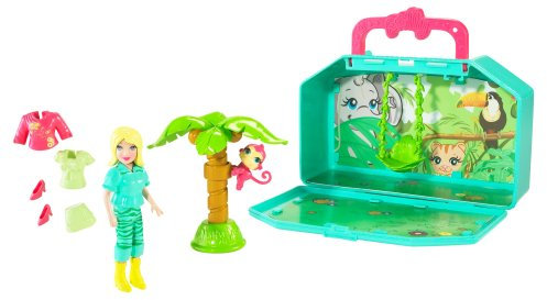 Polly Pocket N2237 Bade & Reisespaß - Abenteuer Reisekoffer Polly 1