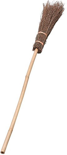 Bristol Novelty HI133 Witch Broom, Brown/Beige, One Size
