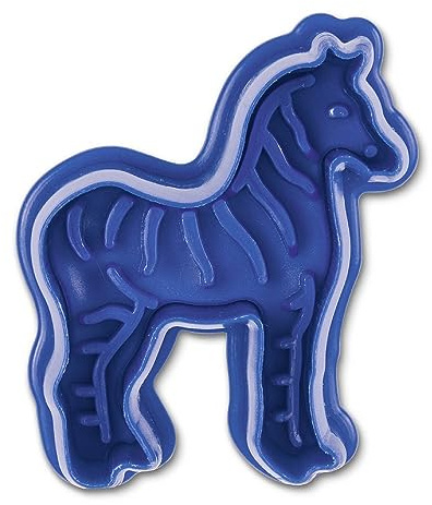 Städter Präge-Ausstecher mit Auswerfer Zebra ca. 6 cm