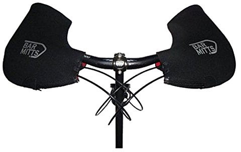 BAR MITTS Unisex-Erwachsene Bar-Fäustlinge Extreme Fahrradhandschuhe, schwarz, X-Large