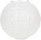 Dazone 10 Stück Papier Laterne Lampion rund Papierlampen Lampenschirm für Hochzeit Kirche Garten Party Dekoration Ballform (10 (25cm), Weiß)