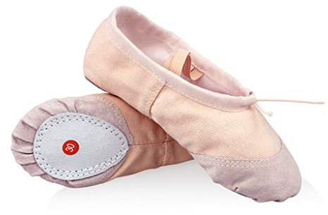 DoGeek Ballet Shoes Women Ballet Pumps Dance Shoe Gymnastics Split Soft Canvas Flat for Children,Ladies,Adults, Girls Sizes