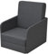 vidaXL Schlafsessel Schlafcouch Ausziehbar Stoff 59,5 x 72 x 72,5 cm dunkelgrau