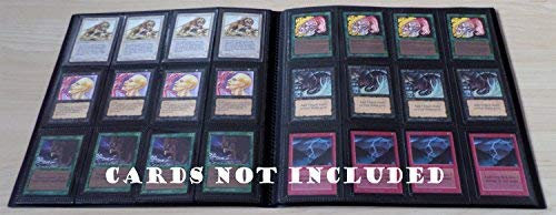 docsmagic.de Pro-Player 12-Pocket Playset Album Black - 480 Card Binder - MTG - PKM - YGO - Schwarz