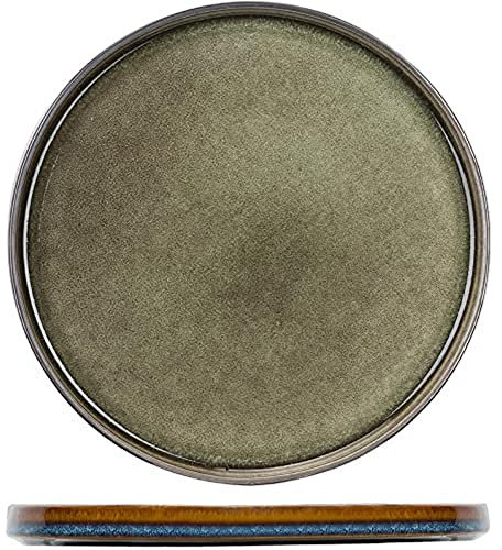 Cosy & Trendy 3948028 Assiette plate en porcelaine Quintana-Vert-D 27,5 Cm