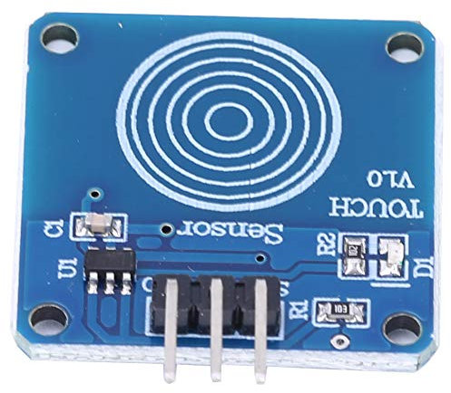 Garosa Módulo de Interruptor Táctil Capacitivo TTP223B Sensor Táctil de Bajo Consumo Digital 2~5.5V 12PCS, Interruptor Capacitivo No Contacto para Proyectos Electrónicos