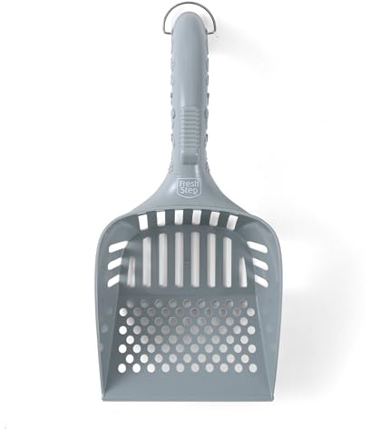 Fresh Step All In One Litter Scoop - Fast and Easy to Use Cat Litter Scooper - Deep Shovel Ergonomic Handle Grip Kitty Litter Scooper to Scoop Away Cat Litter