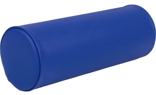 ATC Handels GmbH Lagerungsrolle mit Kunstlederbezug mit qualitativem Ether-Schaum - Länge: 40cm - in 3 verschiedenen Durchmesser und 5 Entlastungsrolle (blau, 40 x 12cm)