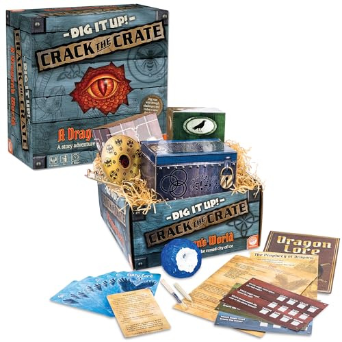 MindWare Dig It Up! Crack The Crate Brettspiel für 1 oder mehr Spieler – Bringen Sie den Nervenkitzel der Escape Rooms nach Hause – für Erwachsene und Kinder ab 8 Jahren
