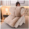BDMFJY Steppdecke, Flauschige Kaschmir Steppdecken für Allergiker Duvet, Verdicken Sie Lamm Kaschmir Decke Winter Weiche Warme Bettdecke Bettwäsche,Khaki,200x230cm（3kg）