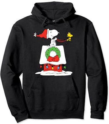 Peanuts Snoopy Hunde-Kapuzenpullover mit Schlitten Pullover Hoodie