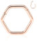 AROWRO 16G Hexagon Septum Nase Conch Ring Conch Daith Helix Piercing Schmuck Chirurgenstahl Septum Conch Daith Schmuck Septum Clicker Daith Conch Knorpel Helix Tragus Rook Ohrring 8mm Rose Gold