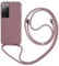 Keteen handyband hülle für Samsung Galaxy S20 FE Handyhülle mit Band Slim Silikon S20 FE hülle mit Abnehmbar Kordel Stossfest Bumper Cover zum Umhängen Necklace Handyhülle für Samsung S20 FE-Pink