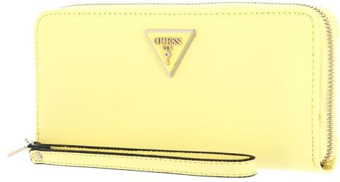 GUESS Women Laurel SLG Large Zip Around Bag, GELB