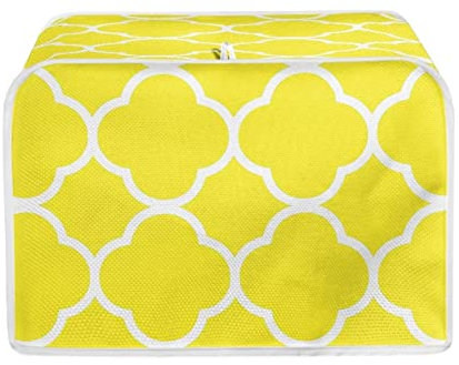 Howilath Toaster Appliance Cover Moroccan Style Yellow Toaster Cover for Bread Toaster Machine Toaster Protectors-M
