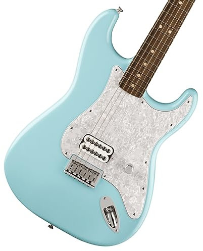 Fender Tom Delonge Strat RW Daphne Blue - E-Gitarre
