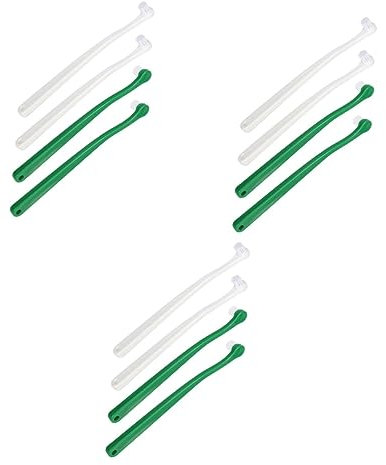 POPETPOP 12stücke Katzenzahnbürste Mit Langem Griff Leichte Manuelle Zahnpflegebürsten Für Katzen Und Kleine Hunde Für Effektive Zahnreinigung Und Bessere Mundgesundheit