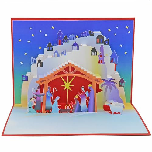 Favour Pop Up® - eine wunderschöne handgemachte Weihnachtskarte in 3D, die als filigranes Kunstwerk weihnachtliche Stimmung ausstrahlt.. TM097