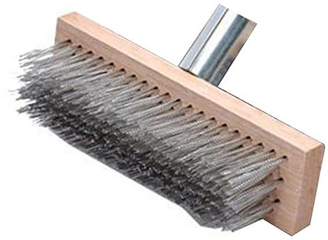 Uadme Balai Brosse Exterieur, Balais Métallique Robuste 20cm, Brosse en Métal Rigides pour Patio, Terrasse et Jardin